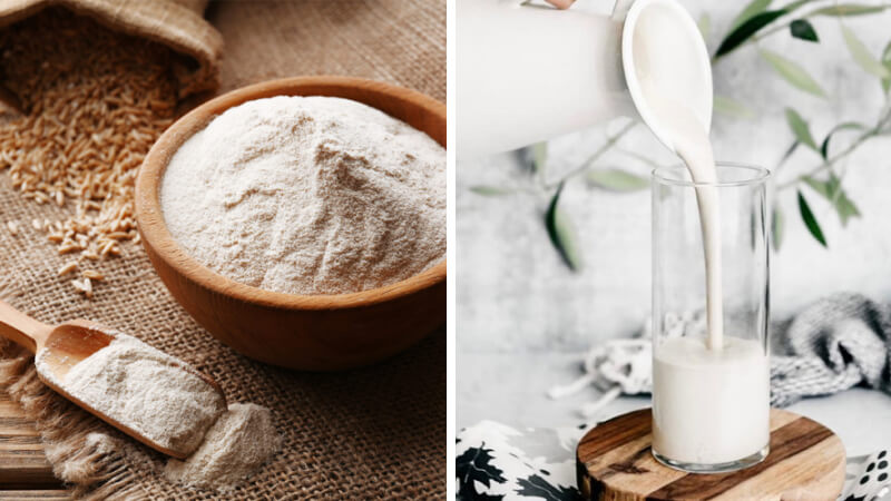 Công thức cám gạo và sữa tươi không đường Công thức cám gạo và sữa tươi không đường