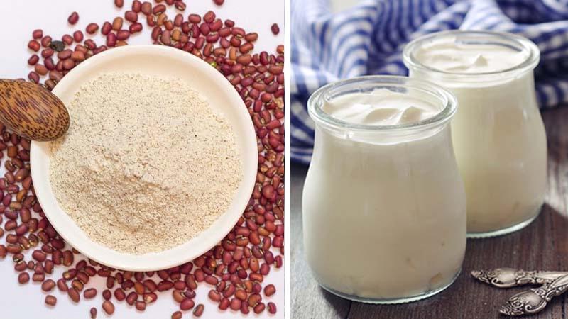 Công thức bột đậu đỏ và sữa chua Công thức bột đậu đỏ và sữa chua