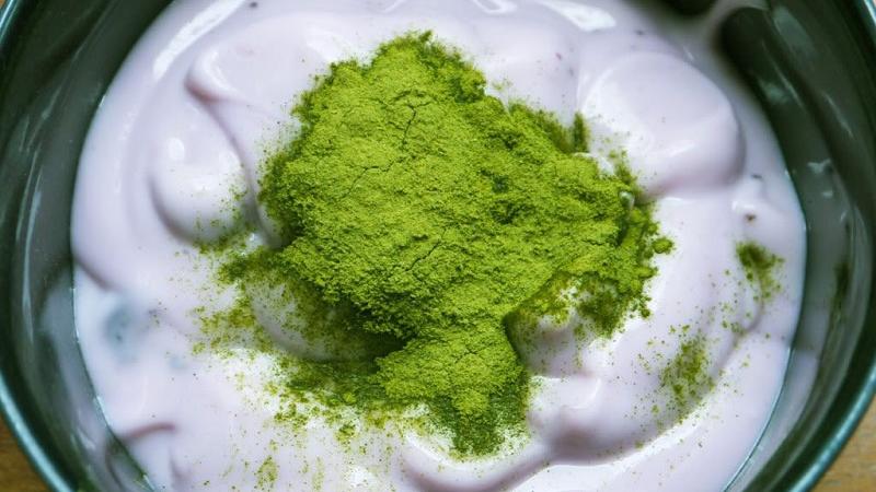 Công thức bột trà xanh và sữa chua Công thức bột trà xanh và sữa chua