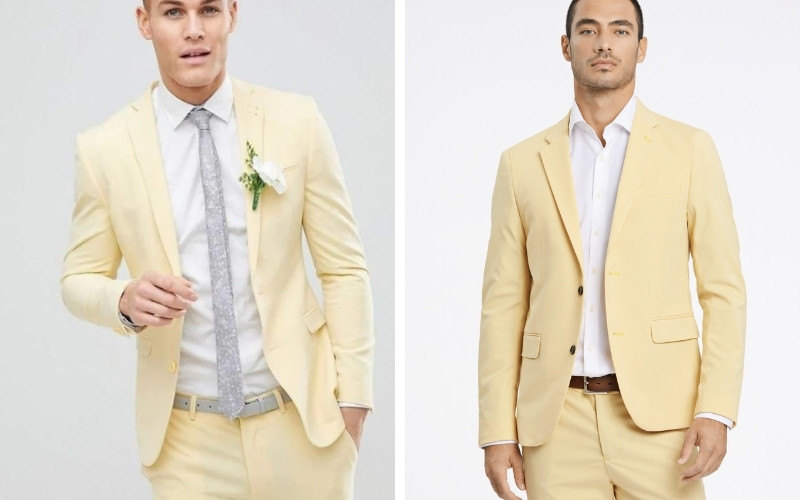 Vest vàng bơ cùng sơ mi trắng tạo phong thái lịch lãm, hiện đại