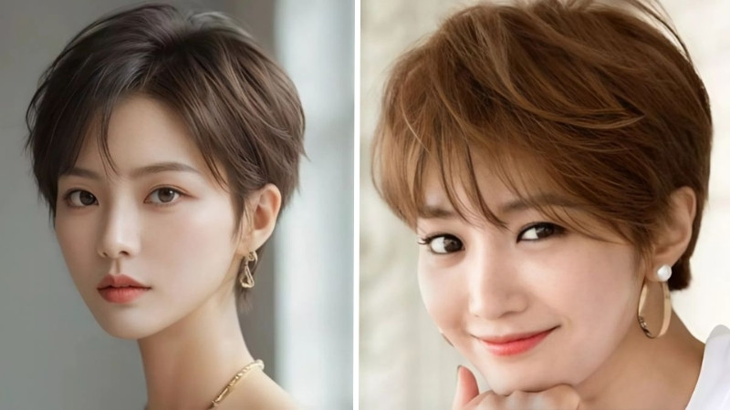 Demi Garcon kiểu layer nhẹ tạo độ bồng tự nhiên