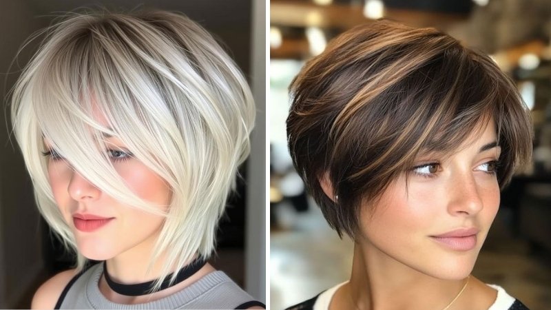 Demi Garcon nhuộm tone khói, nâu lạnh hoặc balayage