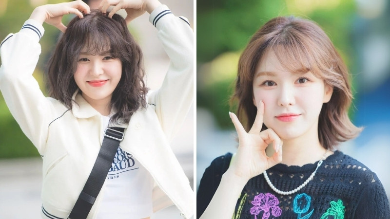 Tóc Wendy uốn xoăn sóng nhẹ Tóc Wendy uốn xoăn sóng nhẹ