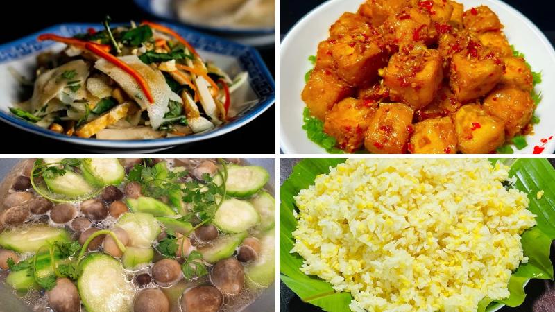 Thực đơn mâm giỗ chay thứ 6