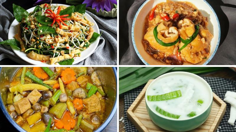 Thực đơn mâm giỗ chay thứ 9