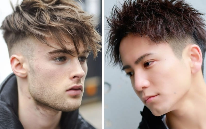 Undercut cạo sát hai bên, đỉnh tóc layer bồng dày.