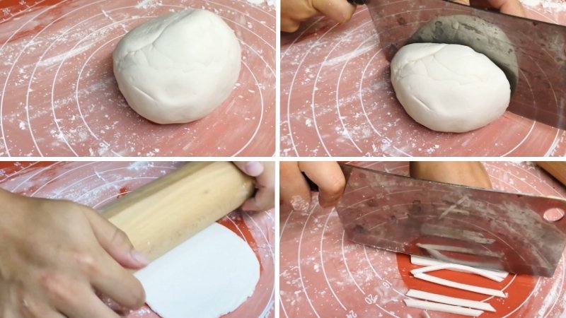 Cán và cắt bánh canh