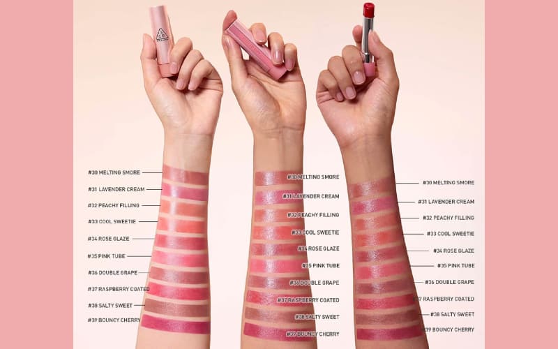 Son dưỡng 3CE Glazy Lip Glow có bao nhiêu màu? Son dưỡng 3CE Glazy Lip Glow có bao nhiêu màu?