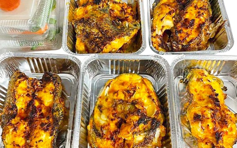 Cá song hổ nướng muối ớt