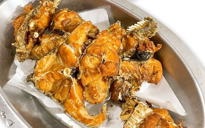 Cá song hổ chiên giòn