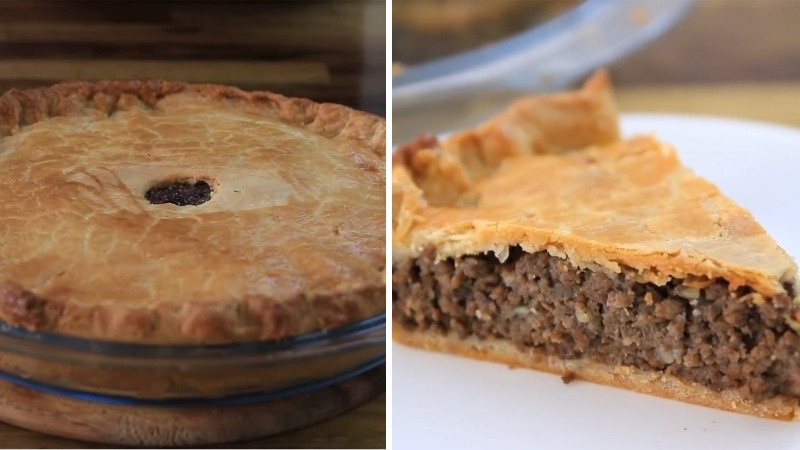 Thành phẩm bánh khoai tây thịt bò - La tourtiere cho Lễ Tạ Ơn