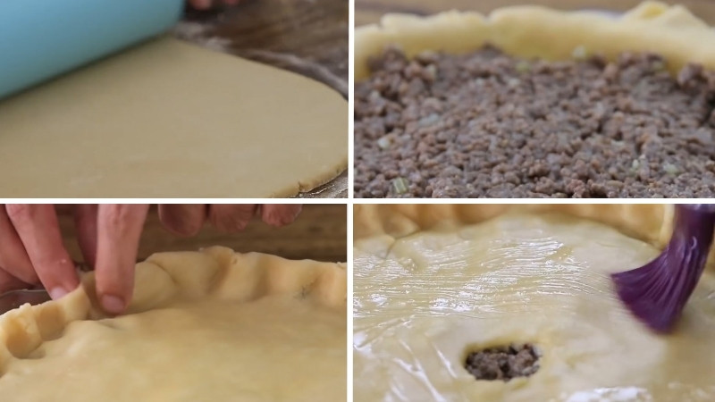 Tạo hình bánh khoai tây thịt bò - La tourtiere cho Lễ Tạ Ơn