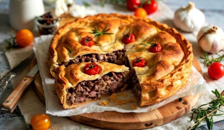 Công thức làm bánh khoai tây thịt bò - La tourtiere cho Lễ Tạ Ơn chuẩn vị