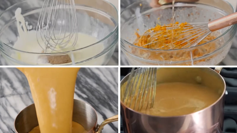 Làm phần nhân bí đỏ