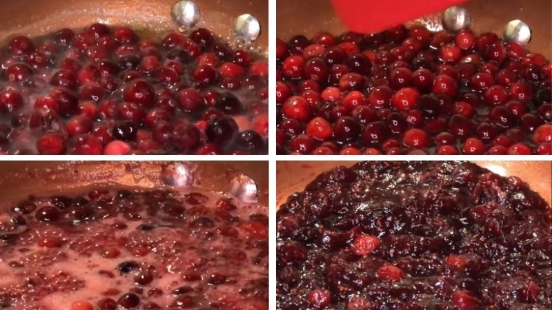 Nấu sốt nam việt quất