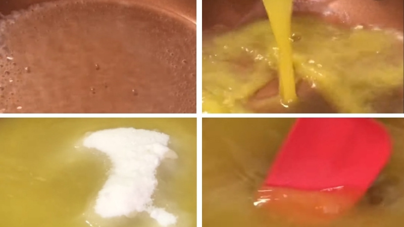 Nấu nước đường cam