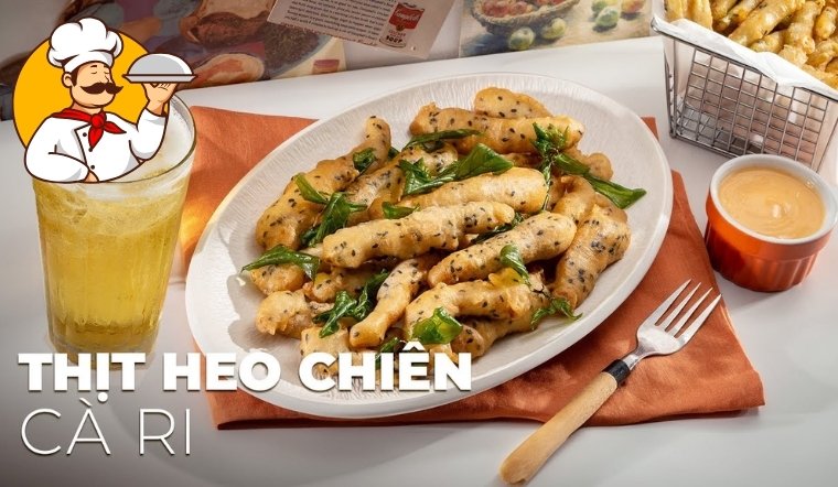 Cách làm thịt heo chiên cà ri lạ miệng cho người thân yêu