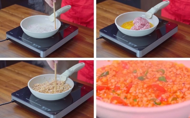 Xào thịt săn với sốt thấm đều sẽ tạo màu sắc hấp dẫn và hương thơm cuốn hút