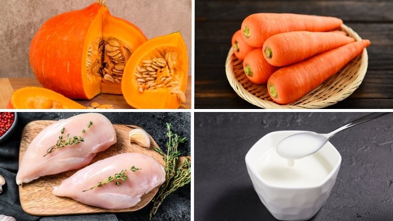 Nguyên liệu làm món súp bí đỏ thịt gà Nguyên liệu làm món súp bí đỏ thịt gà