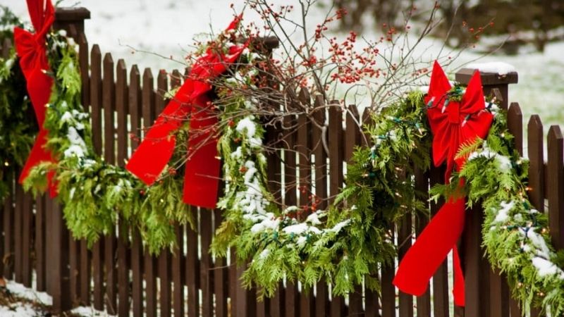 Trang trí hàng rào Trang trí hàng rào