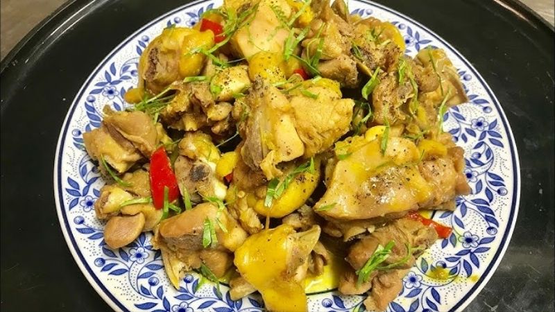 Món gà rang gừng kiểu bắc Món gà rang gừng kiểu bắc