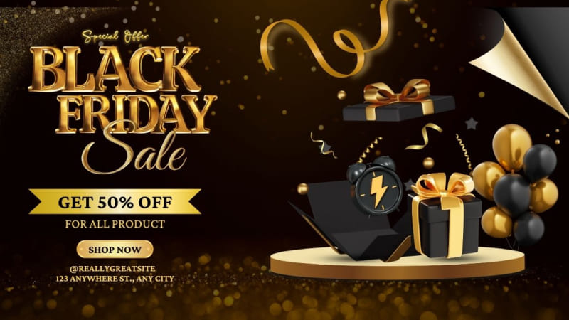 Đặc điểm của banner Black Friday hiệu quả Đặc điểm của banner Black Friday hiệu quả
