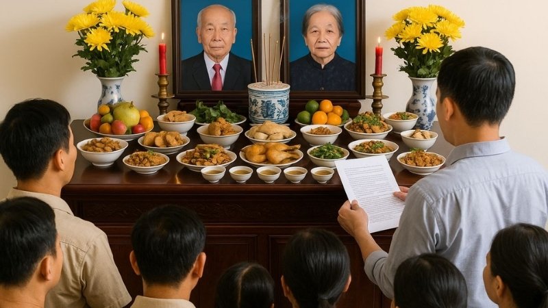 Mẫu văn khấn ngày giỗ đầu