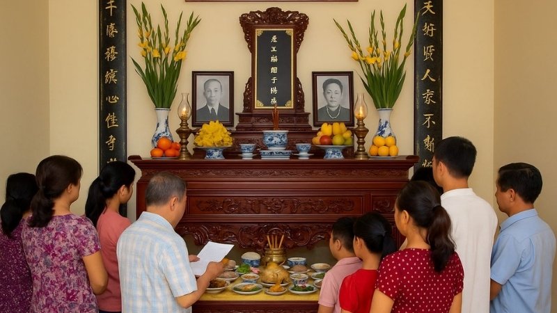 Lễ Tiểu Tường là dịp để con cháu thể hiện lòng thành kính và biết ơn