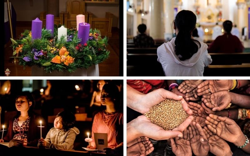 Người Công giáo thực hành cầu nguyện, sám hối, tham dự Thánh lễ và làm việc bác ái trong Mùa Vọng Người Công giáo thực hành cầu nguyện, sám hối, tham dự Thánh lễ và làm việc bác ái trong Mùa Vọng