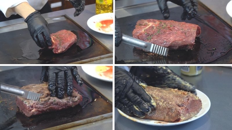 Áp chảo thịt bò