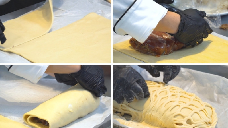 Gói bột ngàn lớp và trang trí