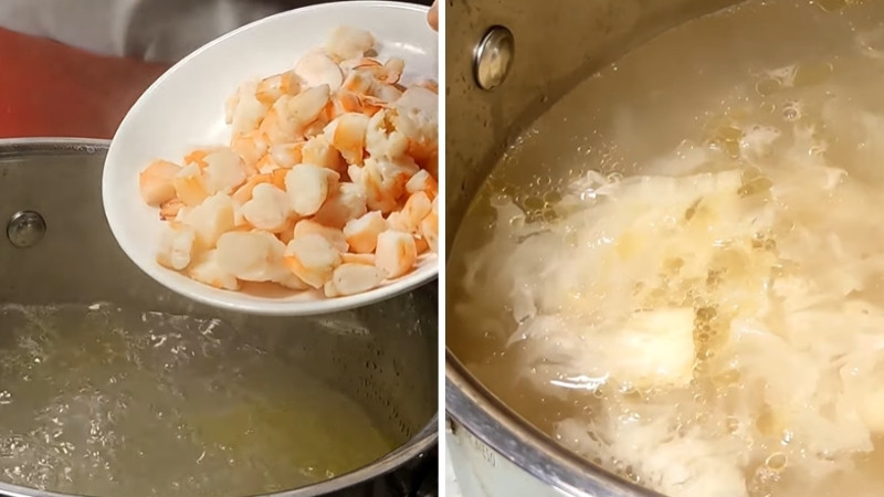 Bước 3: Nấu nước súp và nêm gia vị Bước 3: Nấu nước súp và nêm gia vị