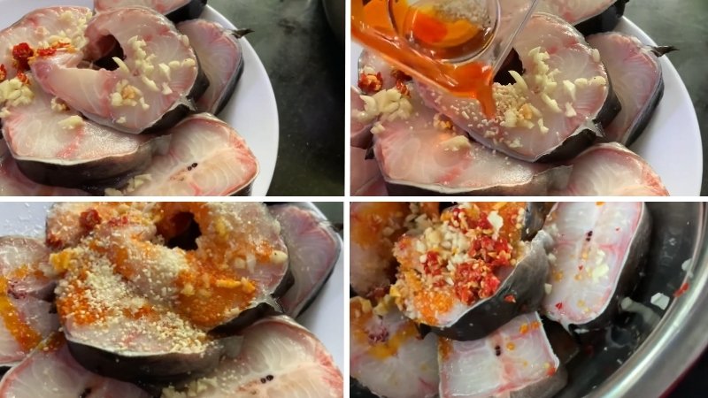 Tẩm ướp gia vị cho cá