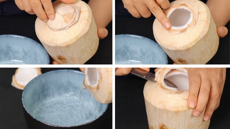 Xử lý dừa xiêm