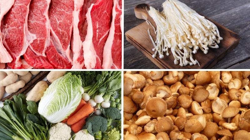 Nguyên liệu nấu món Lẩu Cừu Trung Quốc