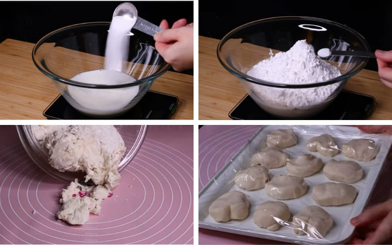 Sơ chế bột đúng cách đảm bảo bánh nở mềm, dai vừa phải.