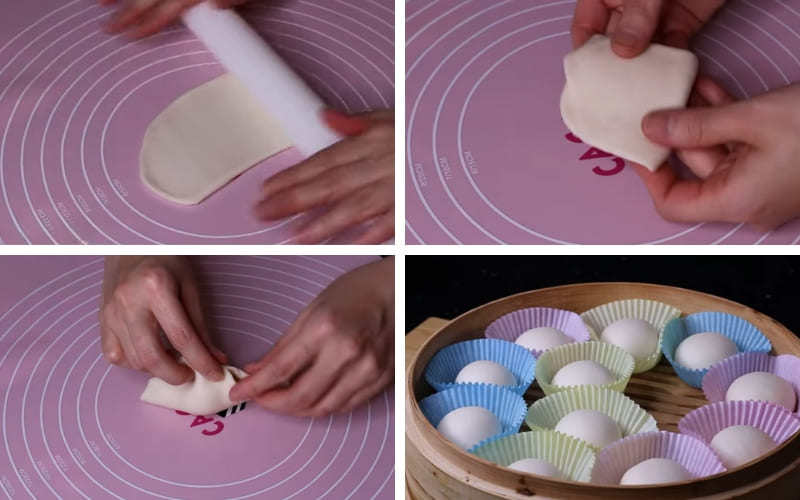 Tạo hình bánh cẩn thận giúp bánh đều, tròn trịa và đẹp mắt.