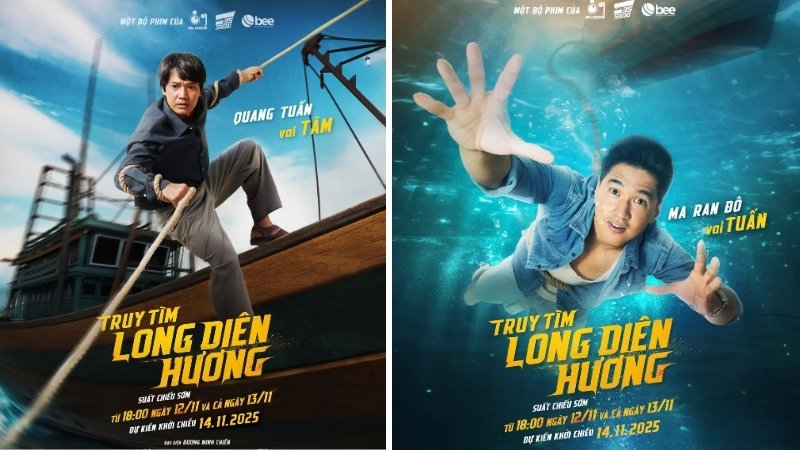 Hai nhân vật chính trong Truy tìm Long Diên Hương