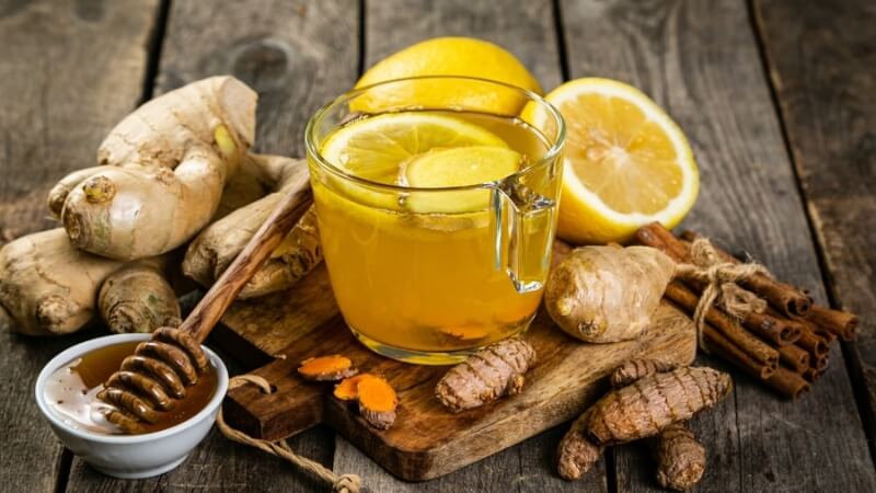 Trà gừng và mật ong Trà gừng và mật ong