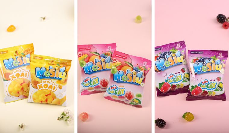 Thích thú với kẹo dẻo Mesiu vị trái cây, càng ăn lại càng ghiền