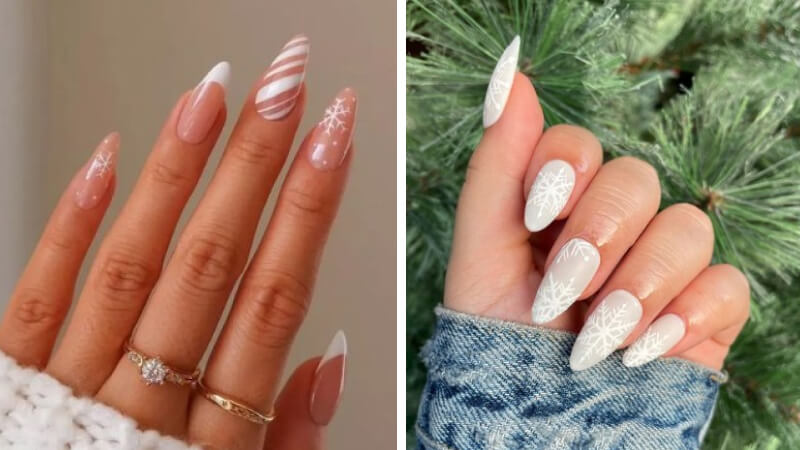 Mẫu nail Giáng sinh đơn giản số 5
