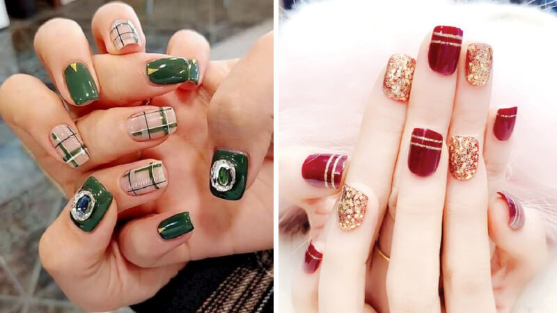 Mẫu nail Giáng sinh sang trọng số 10