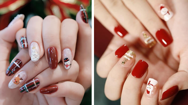 Mẫu nail Giáng sinh dễ thương số 9