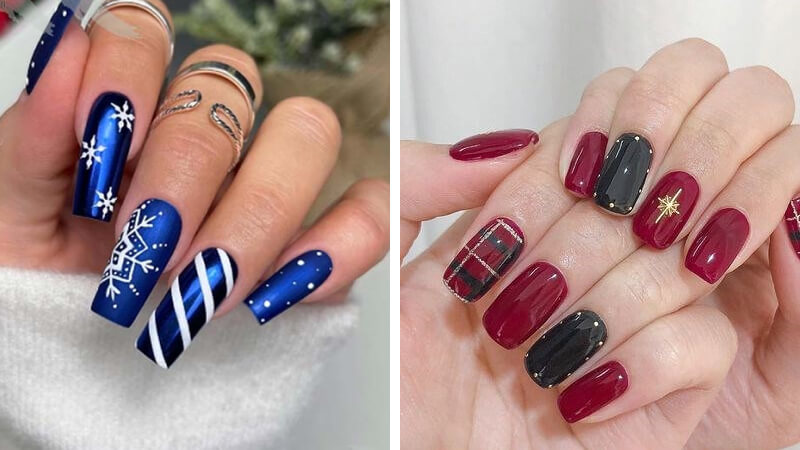 Mẫu nail Giáng sinh sang trọng số 4
