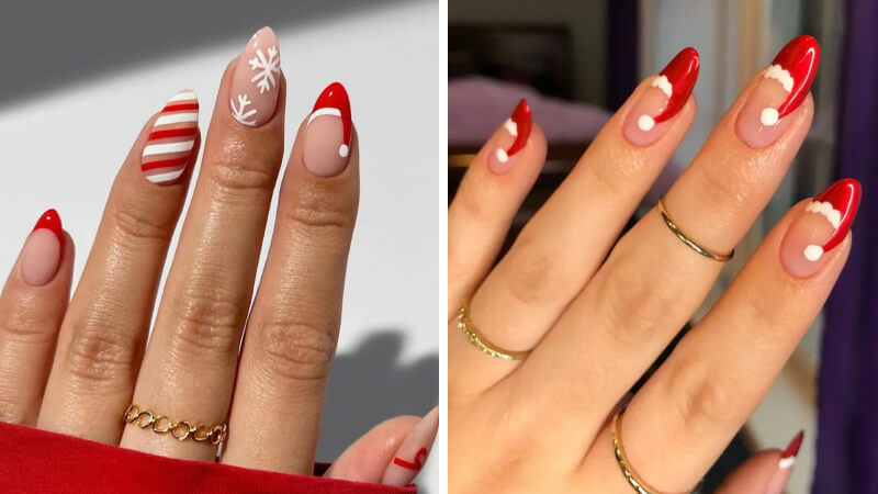 Mẫu nail Giáng sinh dễ thương số 7