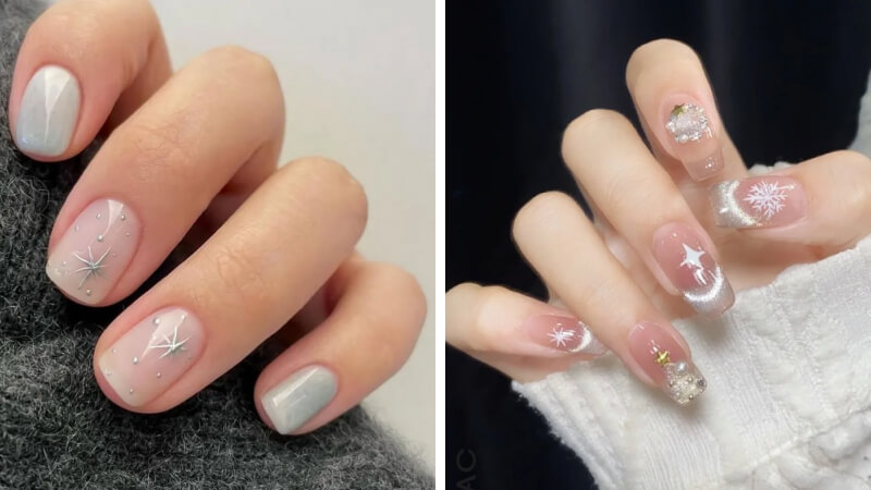 Mẫu nail Giáng sinh đơn giản số 10