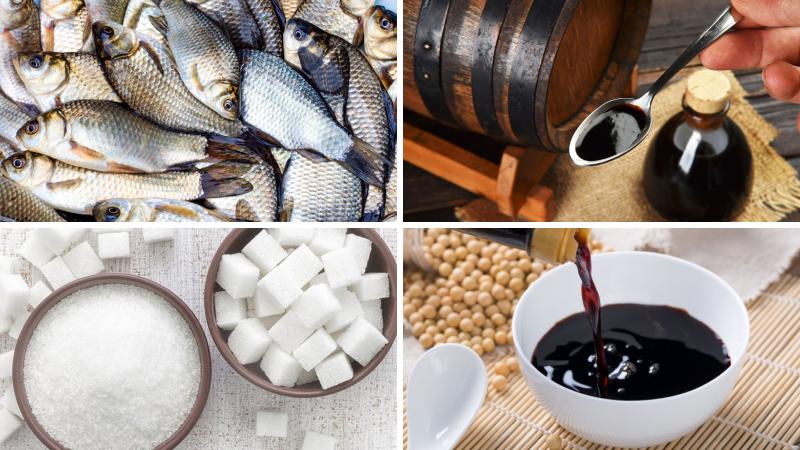 Nguyên liệu làm Cá giấm Tây Hồ