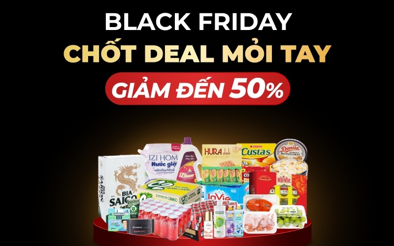 Black Friday - Chốt deal mỏi tay - Giảm đến 50% Black Friday - Chốt deal mỏi tay - Giảm đến 50%