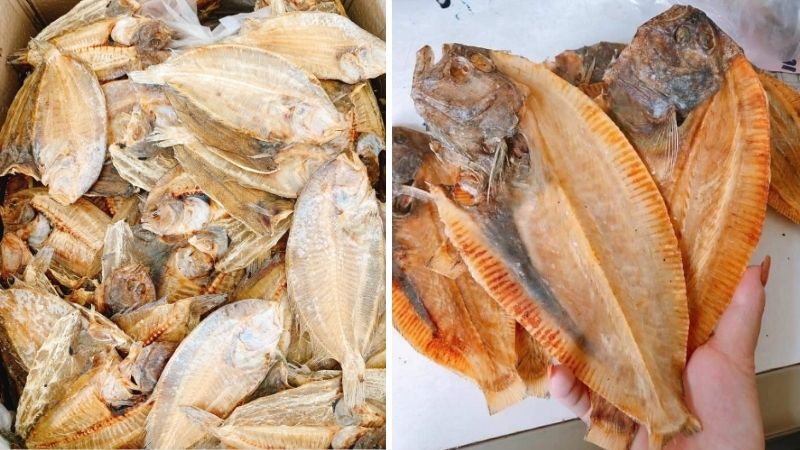 Khô cá dảnh có thịt dai, ngọt tự nhiên, thường được phơi hoặc sấy khô Khô cá dảnh có thịt dai, ngọt tự nhiên, thường được phơi hoặc sấy khô