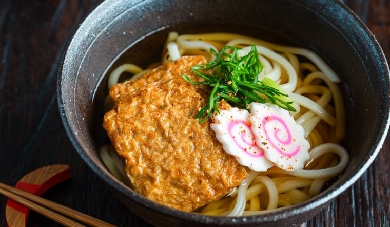 Kitsune Udon - Cách nấu Mì Udon đậu phụ chiên kiểu Nhật